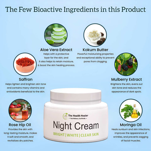 Night Cream |Brighte|White|Clear Skin