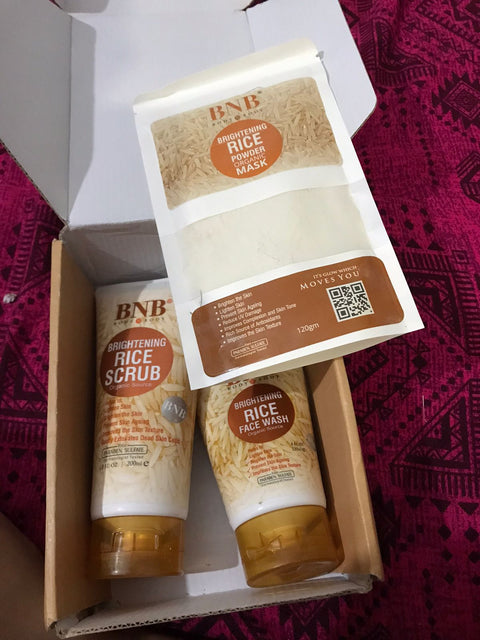 BNB Rice Brightening Glow Kit 3in1